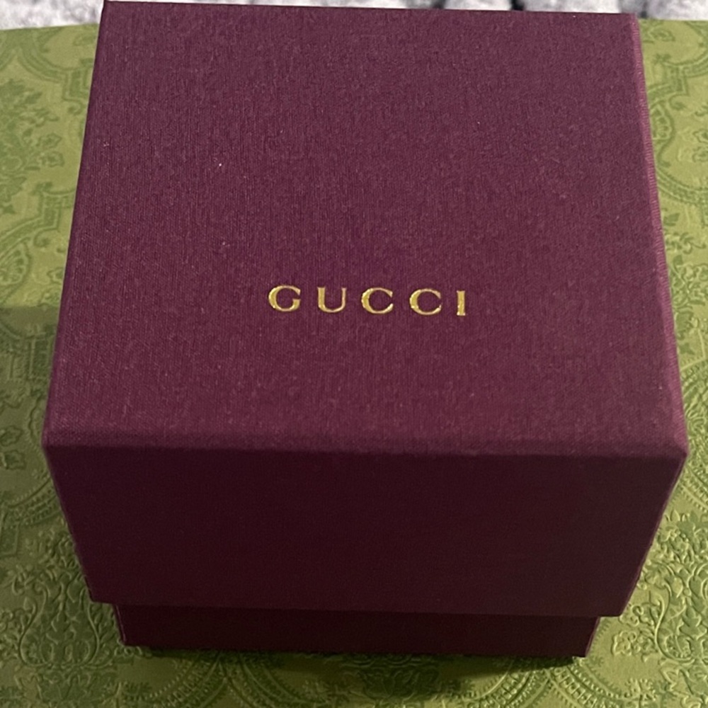 Gucci Burgundy Gift Box with Gold Logo